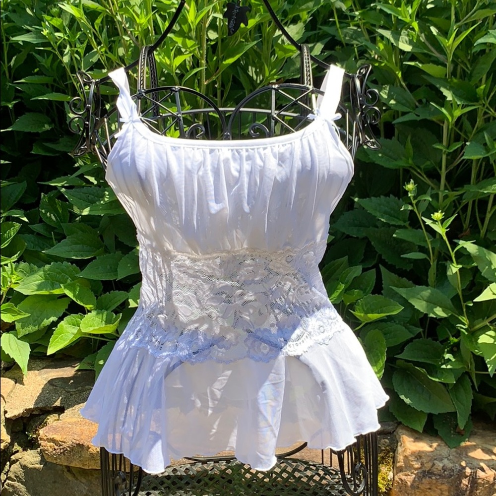 White lingerie top